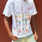 “KC Guitar” Distressed White Tee