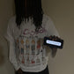 “KC Guitar” Distressed White Tee